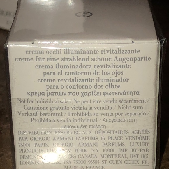 NIB 3 mini jars of revolutionary Crema Nera by Giorgio Armani - Picture 4 of 5